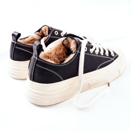 Zapatillas de mujer con aislamiento GOE II2N4035 Negro blanco 9