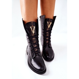 Botas de Piel Mujer Nicole Black 2581/001 negro 4