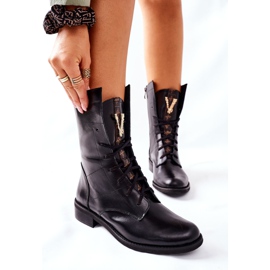 Botas de Piel Mujer Nicole Black 2581/001 negro 1