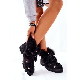 Botas Mujer Piel Velour Nicole Black 2680/028 negro 2