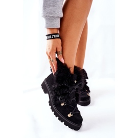 Botas Mujer Piel Velour Nicole Black 2680/028 negro 1