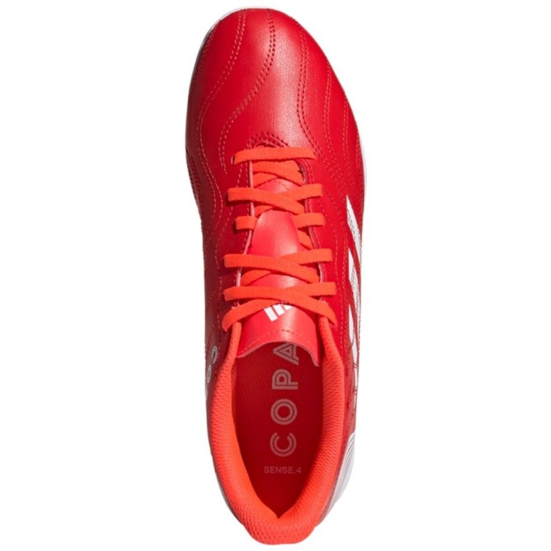 Botas de fútbol adidas Copa Sense.4 In M FY6181 rojo naranjas y rojos 1