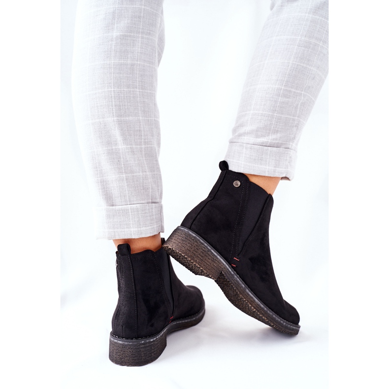 Botas clásicas para mujer Jodhpur Suede Black Heather negro 1 Botas clásicas para mujer Jodhpur Suede Black Heather negro 1