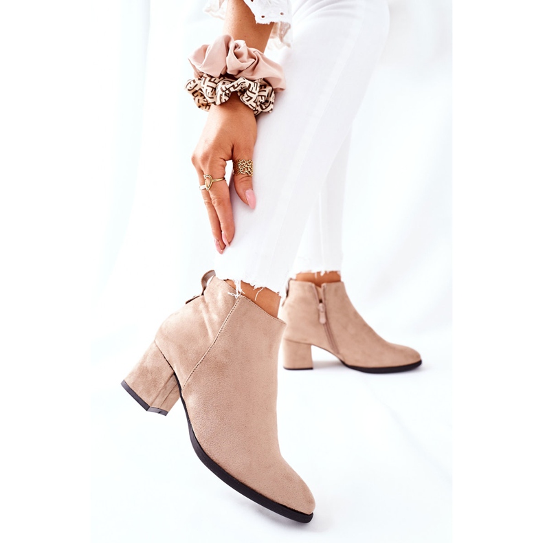 Vinceza Botas de Ante de Mujer Beige Ardmore 2