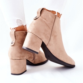 Vinceza Botas de Ante de Mujer Beige Ardmore 4