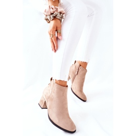 Vinceza Botas de Ante de Mujer Beige Ardmore 5