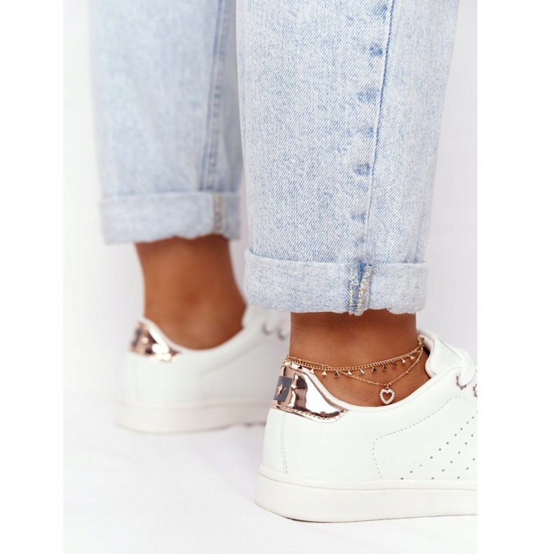 Deportivas Mujer en Piel Big Star DD274583 Blanco-Cobre 3