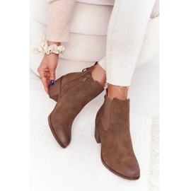 PJ1 Botas de abrigo para mujer Jodhpur Heel 20Y8014-6 marrón 1 PJ1 Botas de abrigo para mujer Jodhpur Heel 20Y8014-6 marrón 1