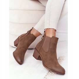 PJ1 Botas de abrigo para mujer Jodhpur Heel 20Y8014-6 marrón 3 PJ1 Botas de abrigo para mujer Jodhpur Heel 20Y8014-6 marrón 3