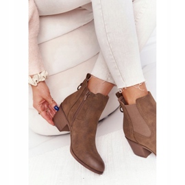 PJ1 Botas de abrigo para mujer Jodhpur Heel 20Y8014-6 marrón 5 PJ1 Botas de abrigo para mujer Jodhpur Heel 20Y8014-6 marrón 5