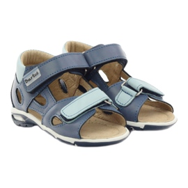 Sandalias de cuero de Bartuś azul 4