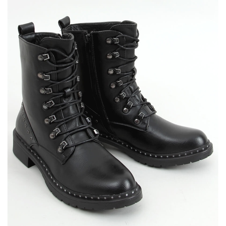 Black XJ-53 Black botas de trabajo negro 1