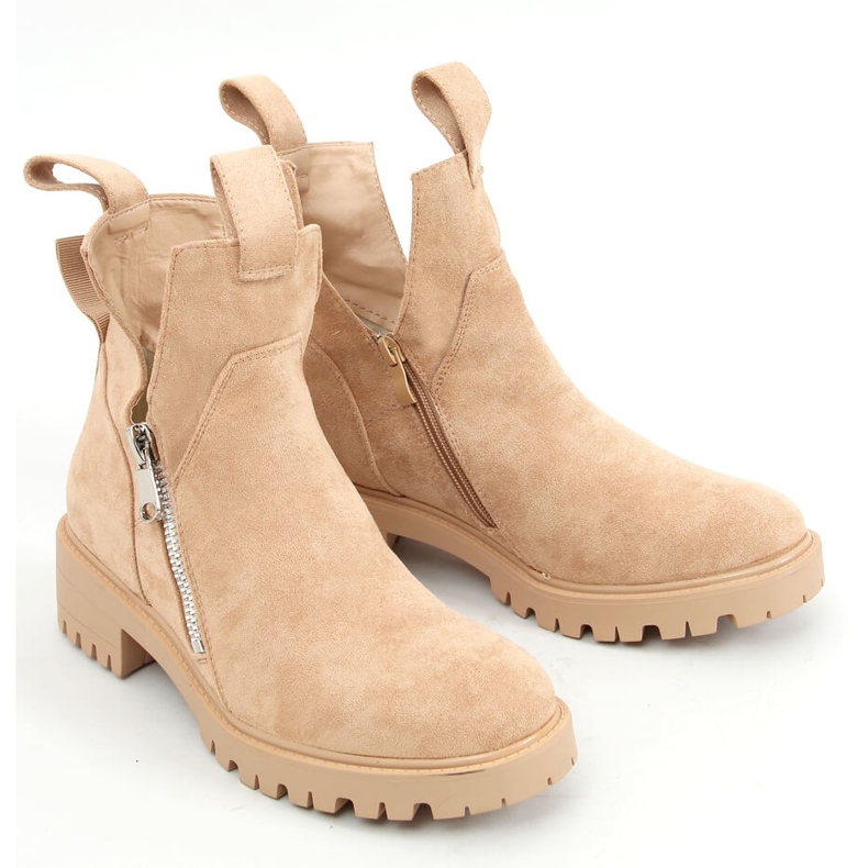 Botas recortadas en beige SP150 Beige 1 Botas recortadas en beige SP150 Beige 1