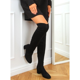Botas mosqueteras con hilo brillante negro 168-155 Negro 3
