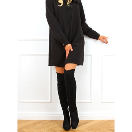 Botas mosqueteras con hilo brillante negro 168-155 Negro 2