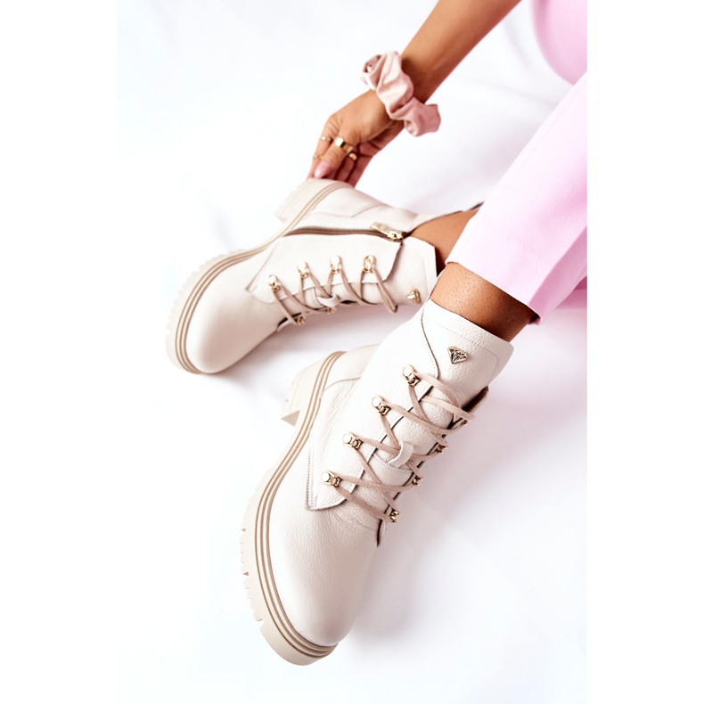 Botas Mujer Ante Beige Nicole 2674 2