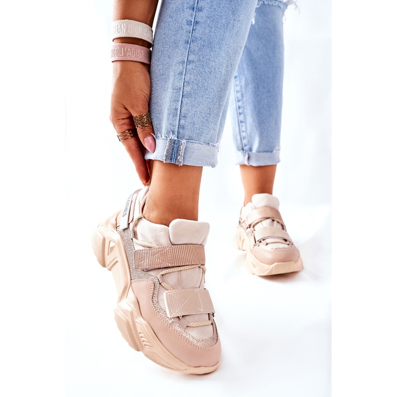 NAVY DOT Calzado deportivo de mujer Sneakers Beige Katerini 1