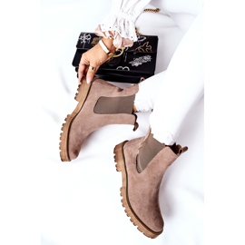 Botines de cuero Jodhpur boots Nicole Brown Brace marrón 1
