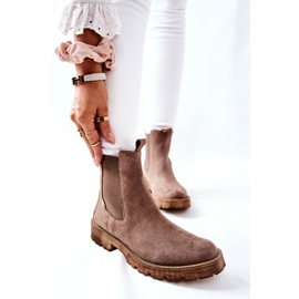 Botines de cuero Jodhpur boots Nicole Brown Brace marrón 6