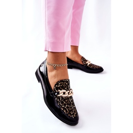 Mocasines Lacados Maciejka Brogues Mujer Negro 4099B-01 / 00-1 2