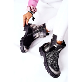 Botines de piel Jodhpur boots Maciejka Negro-Blanco 05137-21 1