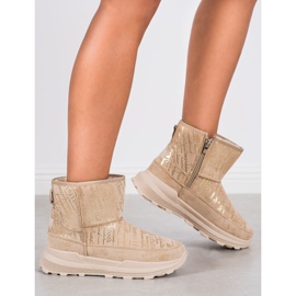 SHELOVET Mukluki caliente en la plataforma beige 1 SHELOVET Mukluki caliente en la plataforma beige 1