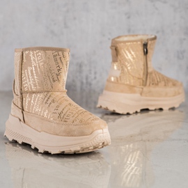 SHELOVET Mukluki caliente en la plataforma beige 3