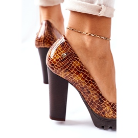 Zapatos De Salón De Piel En Una Barra Maciejka 02629-50 Lacado Ore marrón 3 Zapatos De Salón De Piel En Una Barra Maciejka 02629-50 Lacado Ore marrón 3