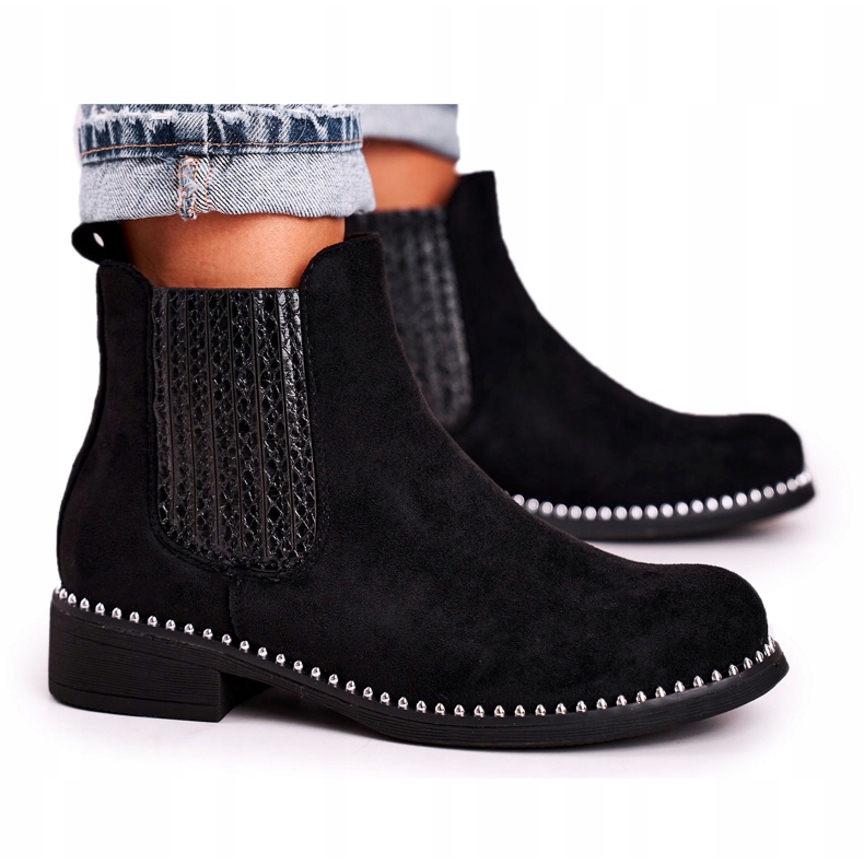 Botines Mujer Jodhpur Boots Suede Black Meagan negro 5 Botines Mujer Jodhpur Boots Suede Black Meagan negro 5