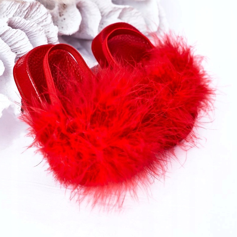 FR1 Pantuflas Infantiles De Goma Con Piel Rojo Skylar 3