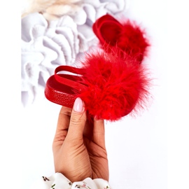 FR1 Pantuflas Infantiles De Goma Con Piel Rojo Skylar 2