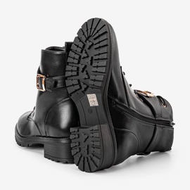 Botas de trabajo de tacón plano Versi negras negro 1