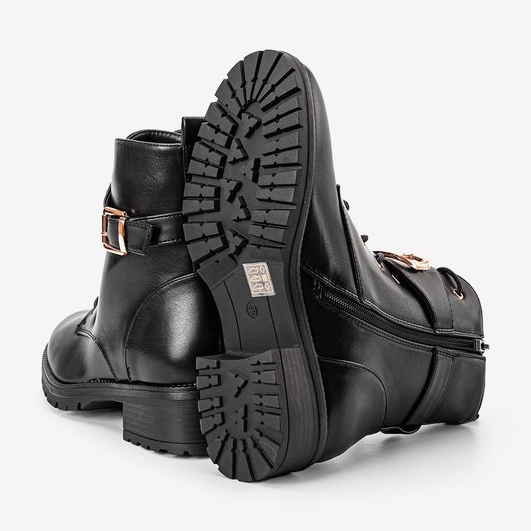 Botas de trabajo de tacón plano Versi negras negro 1