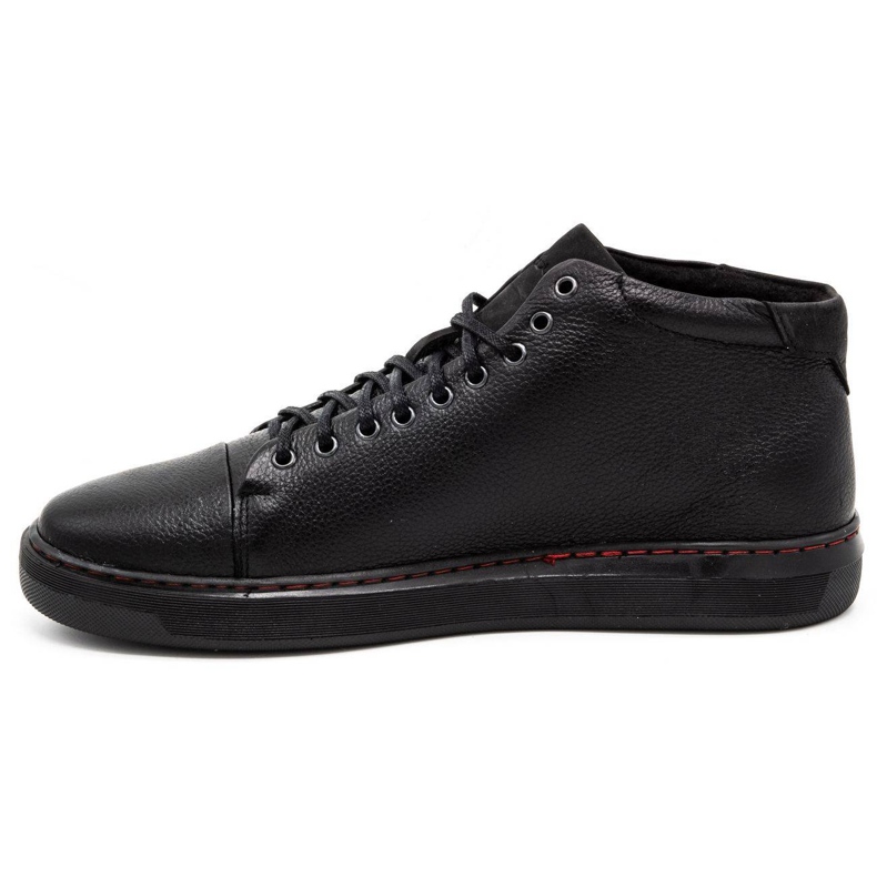 Polbut Zapatos con aislamiento de piel para hombre 2110F Negro 1