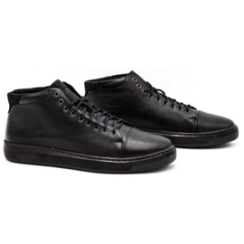 Polbut Zapatos con aislamiento de piel para hombre 2110F Negro 2
