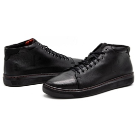 Polbut Zapatos con aislamiento de piel para hombre 2110F Negro 6