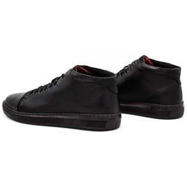 Polbut Zapatos con aislamiento de piel para hombre 2110F Negro 7