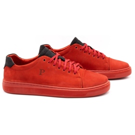 Polbut Zapato piel hombre 2109 rojo 2