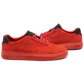 Polbut Zapato piel hombre 2109 rojo 5