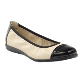 Bailarinas Caprice para mujer 22152 negro marrón 1