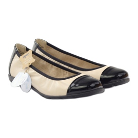 Bailarinas Caprice para mujer 22152 negro marrón 4