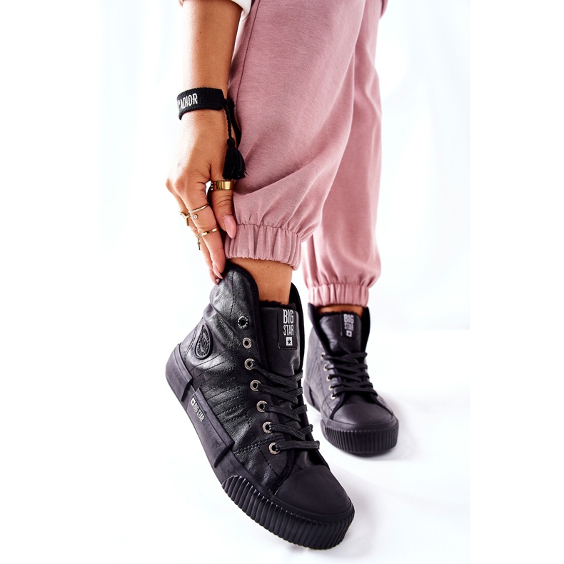 Zapatillas de mujer Big Star II274155 Black insulated negro 1