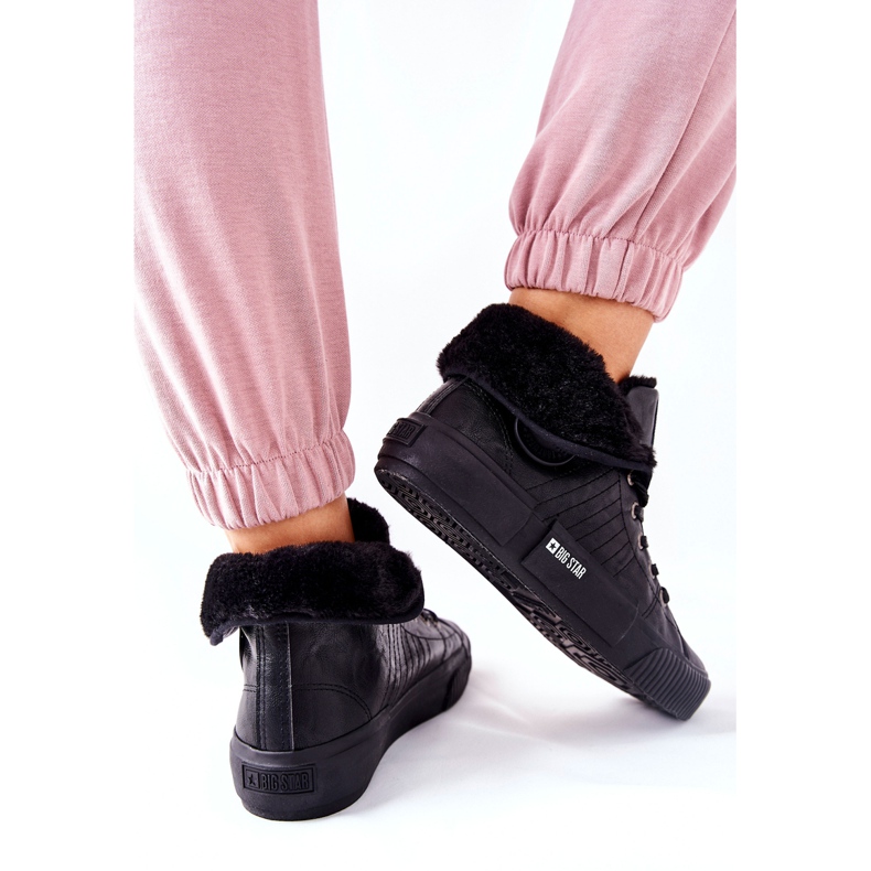 Zapatillas de mujer Big Star II274155 Black insulated negro 2