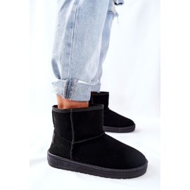 Botas de nieve de piel para mujer Big Star II274440 Black negro 4