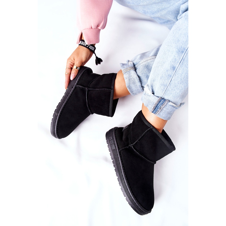 Botas de nieve de piel para mujer Big Star II274440 Black negro 1