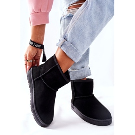 Botas de nieve de piel para mujer Big Star II274440 Black negro 5