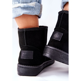 Botas de nieve de piel para mujer Big Star II274440 Black negro 6