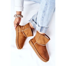 Botas de nieve de piel para mujer Big Star II274441 Camel marrón 1