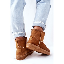 Botas de nieve de piel para mujer Big Star II274441 Camel marrón 3