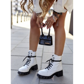 NAVY DOT Botas Mujer Trapers Glany White Clethra blanco 4